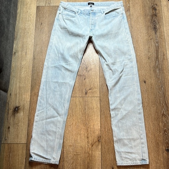 A.P.C. Petit New Standard Light Wash Straight Jeans Size 36 - Picture 2 of 9